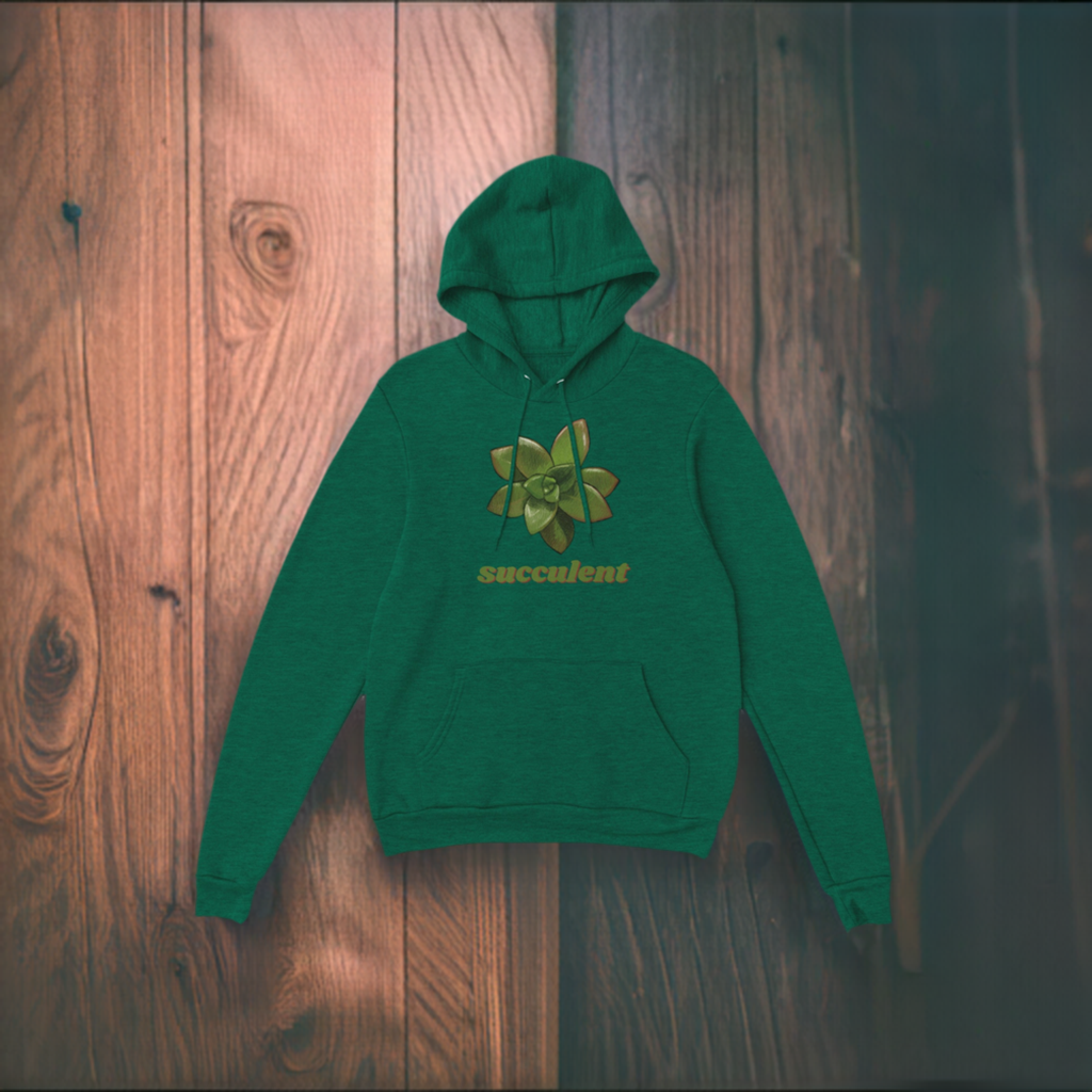 Succulent Premium Unisex Pullover Hoodie Gardening House Plant Indoor Plant Lover Gift Idea Green Hoodie