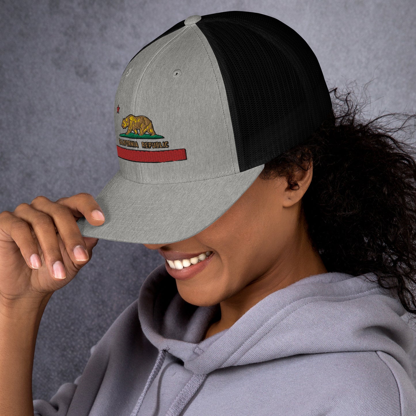 California Republic Flag Trucker Cap
