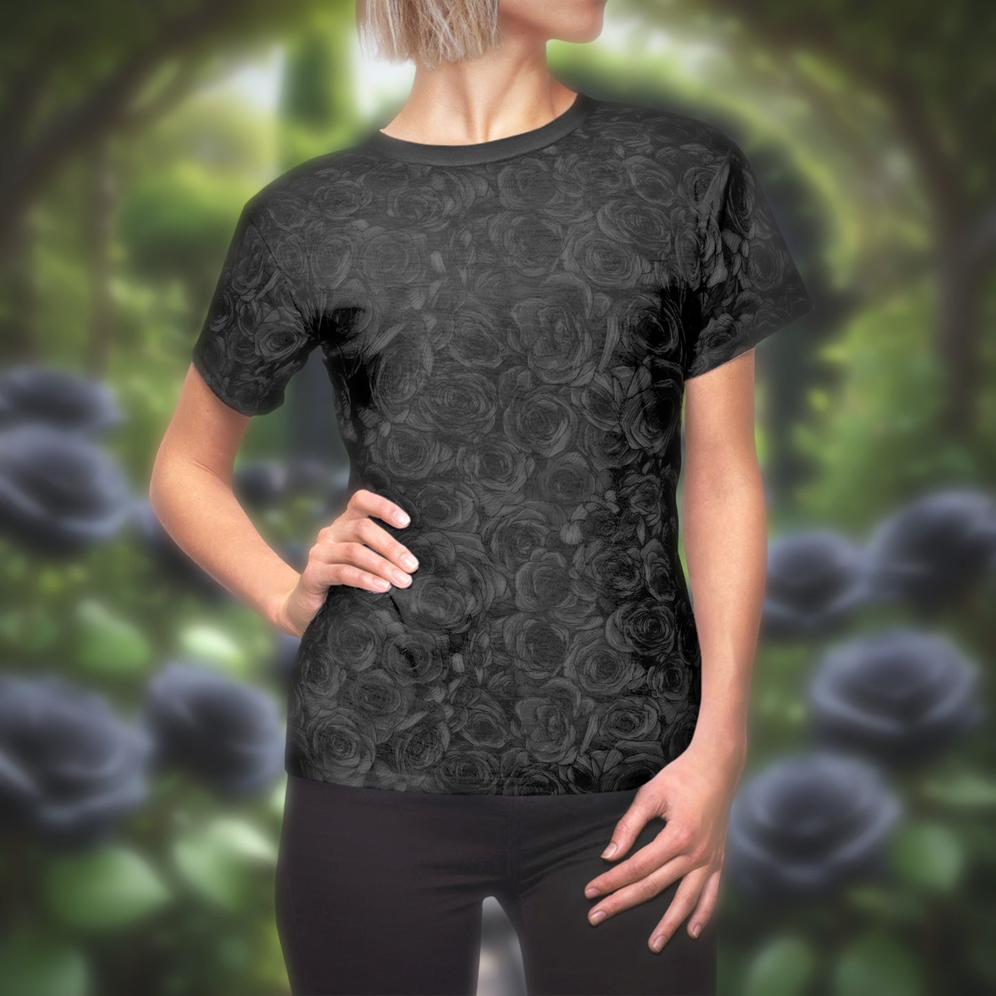 Black Rose Women's Cut & Sew Tee