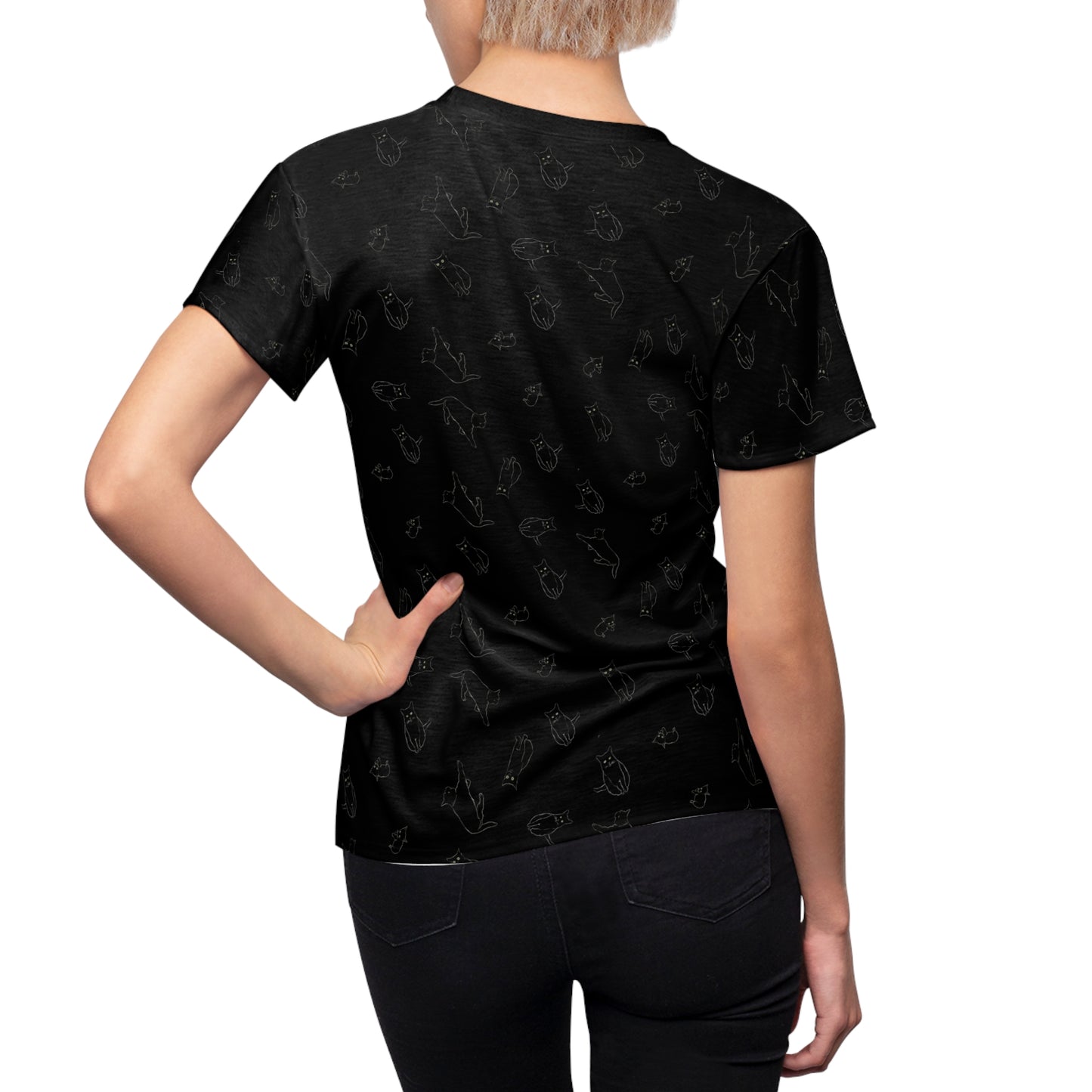 Black Cat Women's Cut & Sew Tee