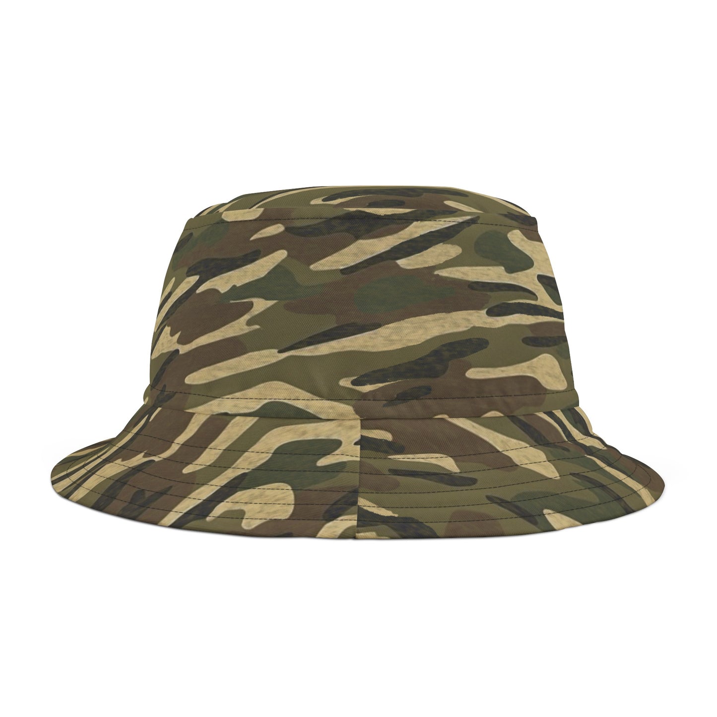 Stripe Camo Green Bucket Hat