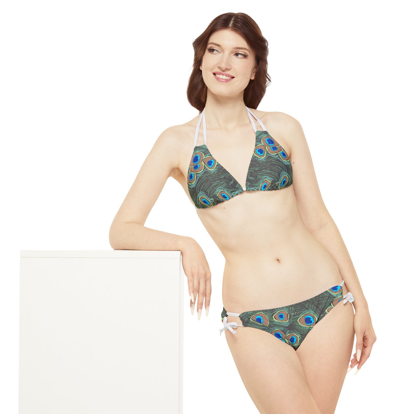 Peacock Strappy Bikini Set