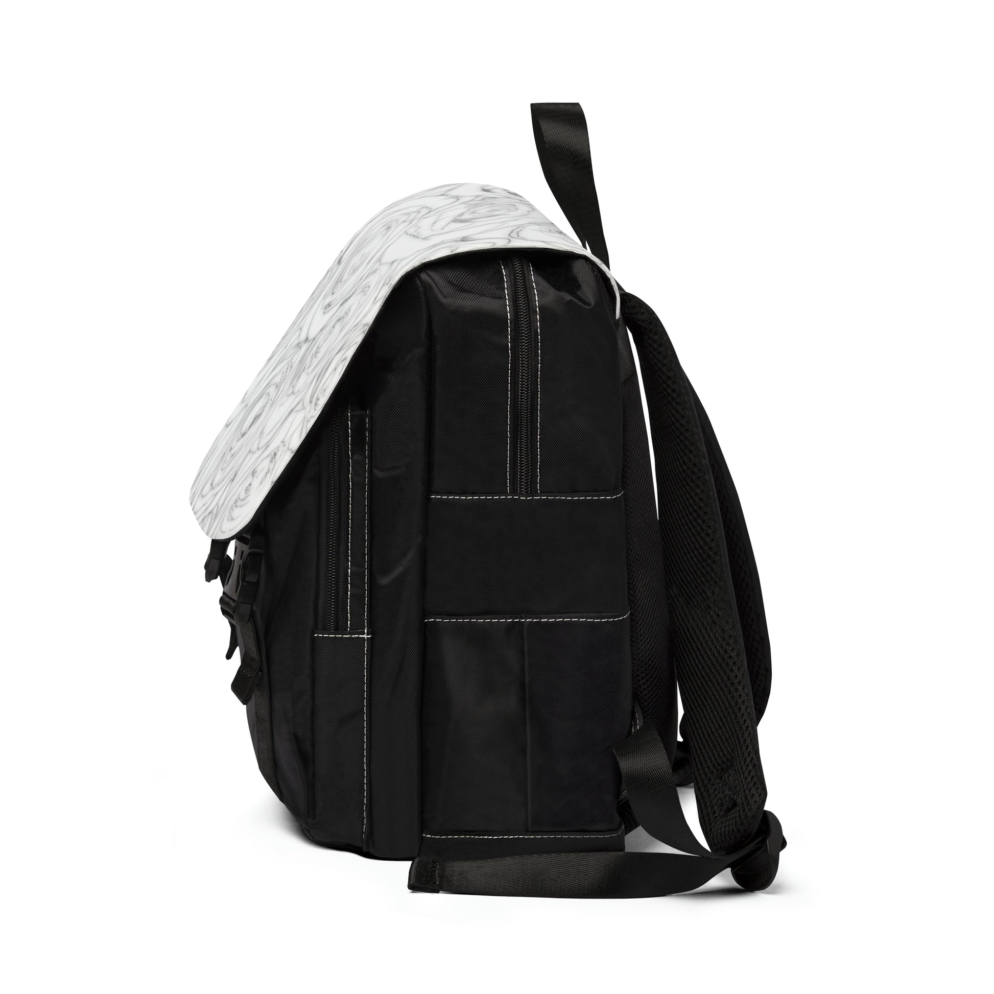 White Rose Unisex Casual Shoulder Backpack Flower Lover Bag – Los Angeles Mercantile
