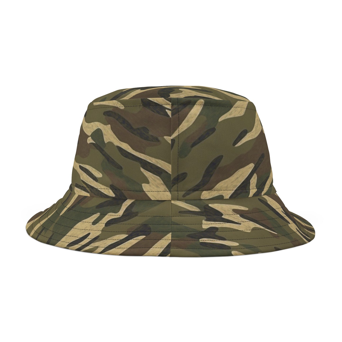 Stripe Camo Green Bucket Hat