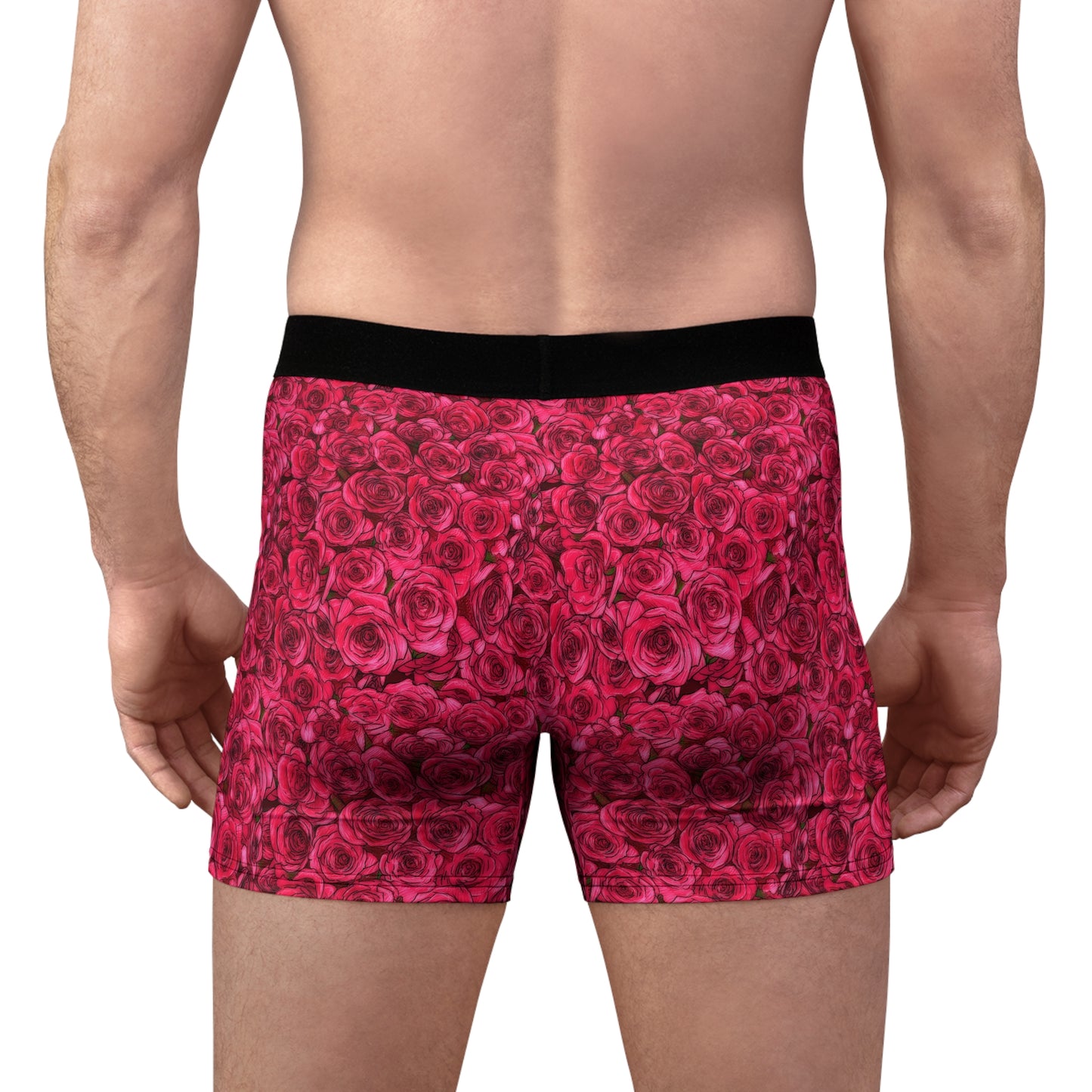 Rose Men's Boxer Briefs (AOP)