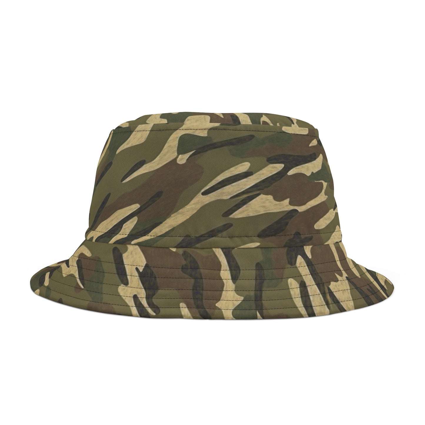 Stripe Camo Green Bucket Hat