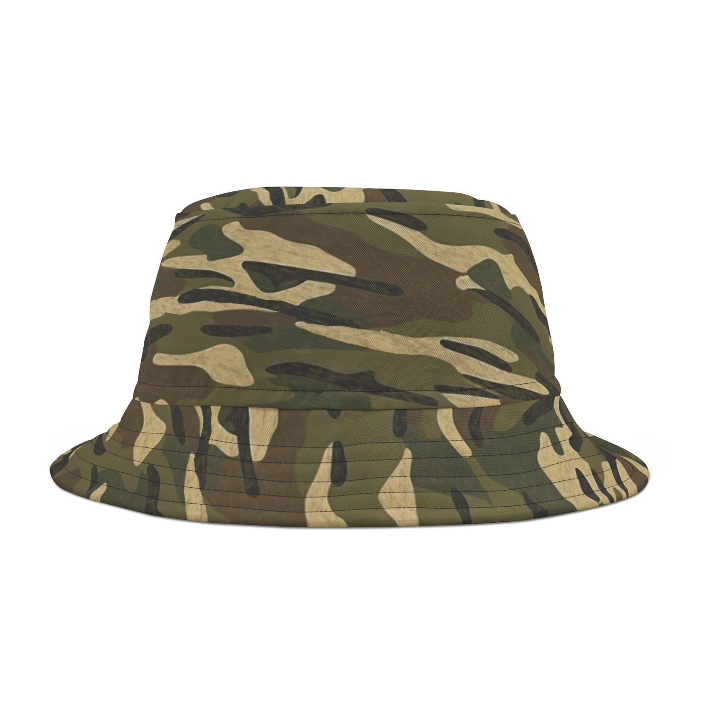 Stripe Camo Green Bucket Hat