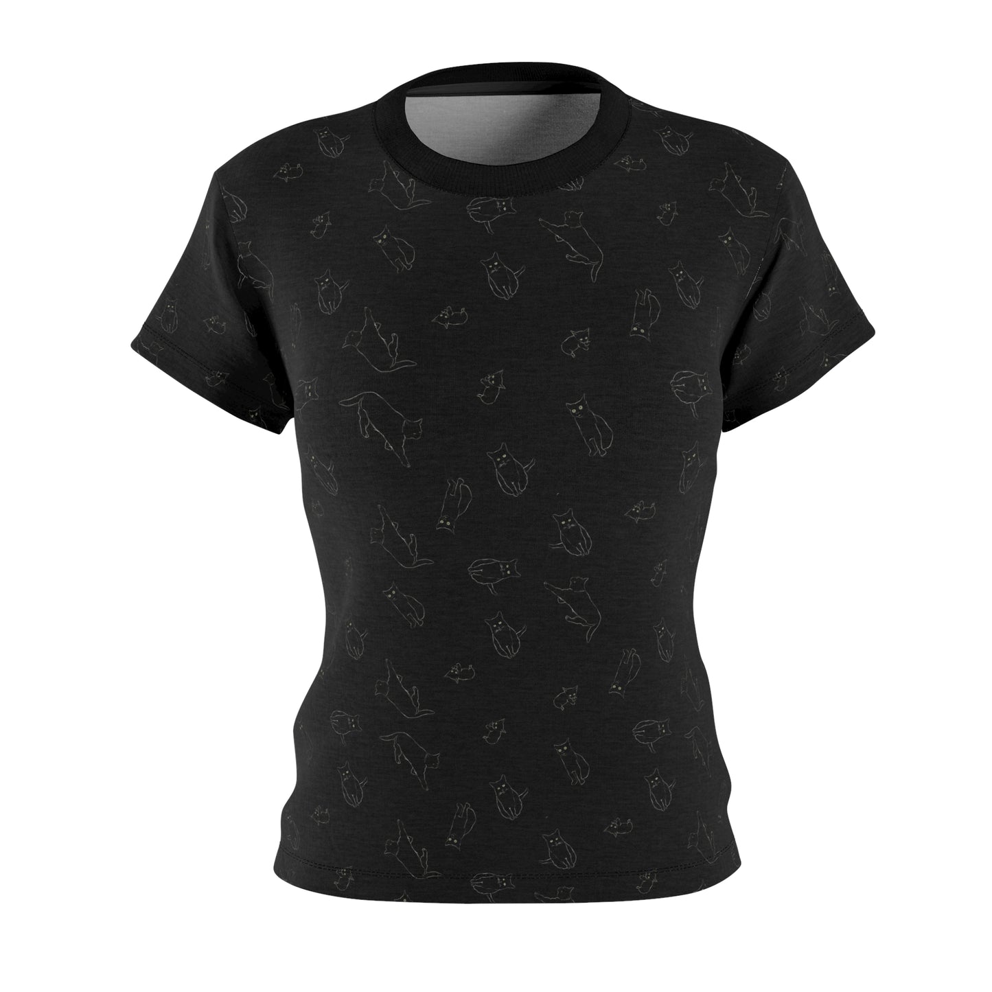 Black Cat Women's Cut & Sew Tee