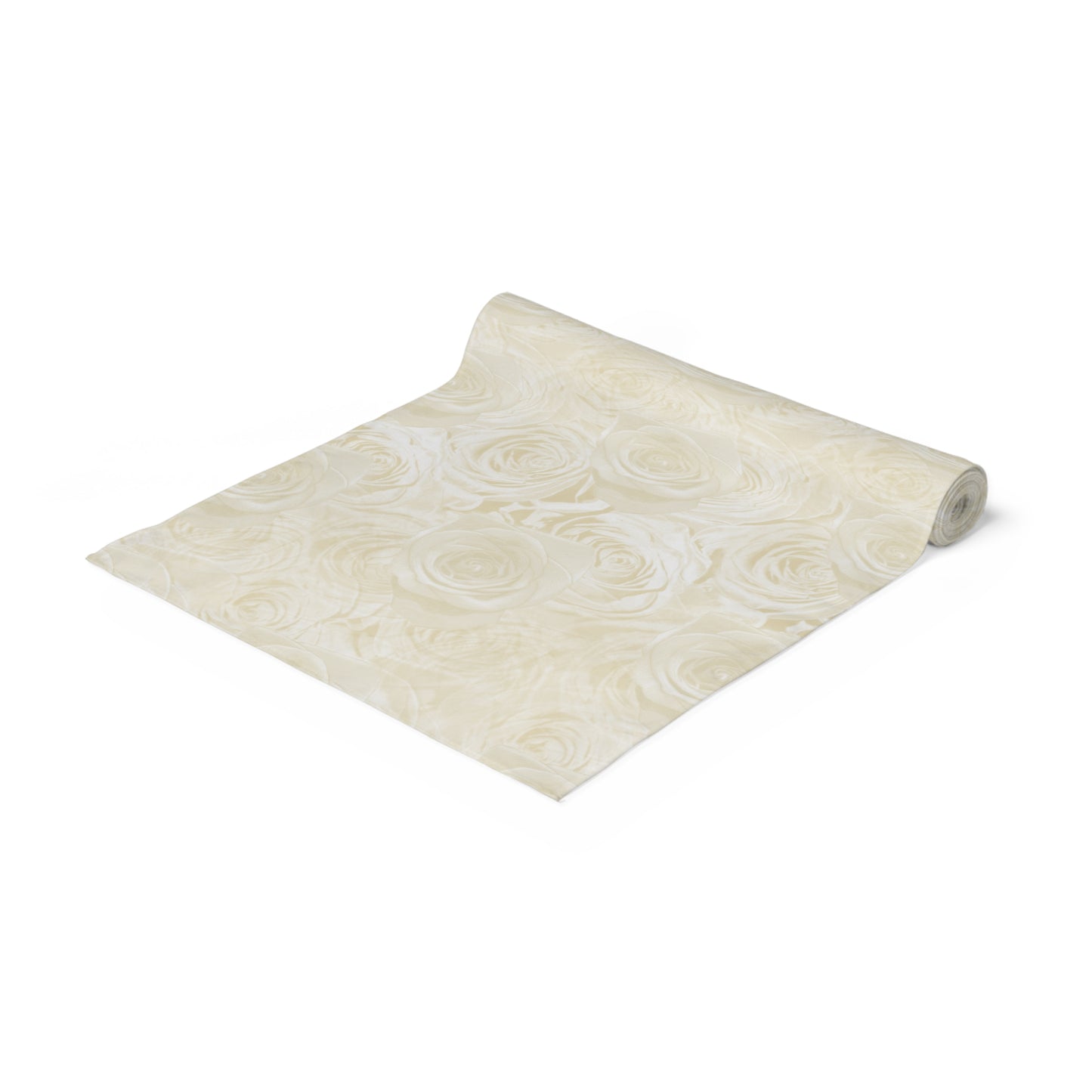 White Rose Table Runner Easter Spring Gift Idea Off White Center Table Cloth