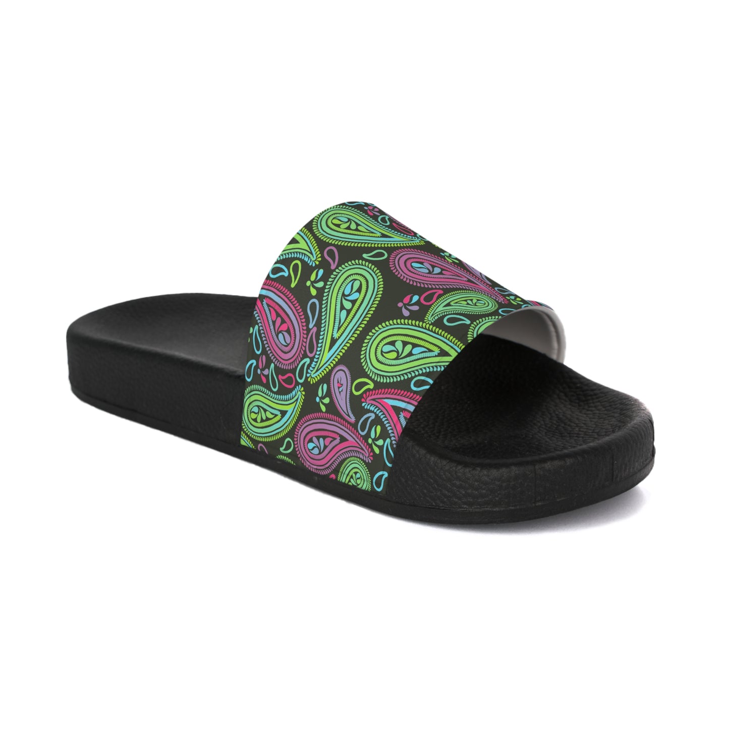 Paisley Monokai Men's PU Slide Sandals