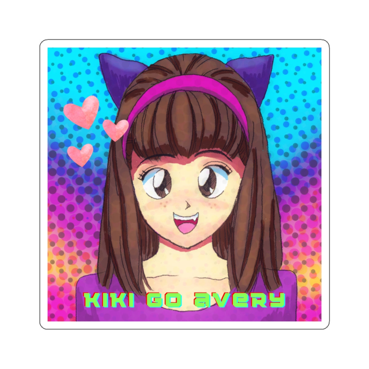 Kiki Go Avery - Kiss-Cut Stickers