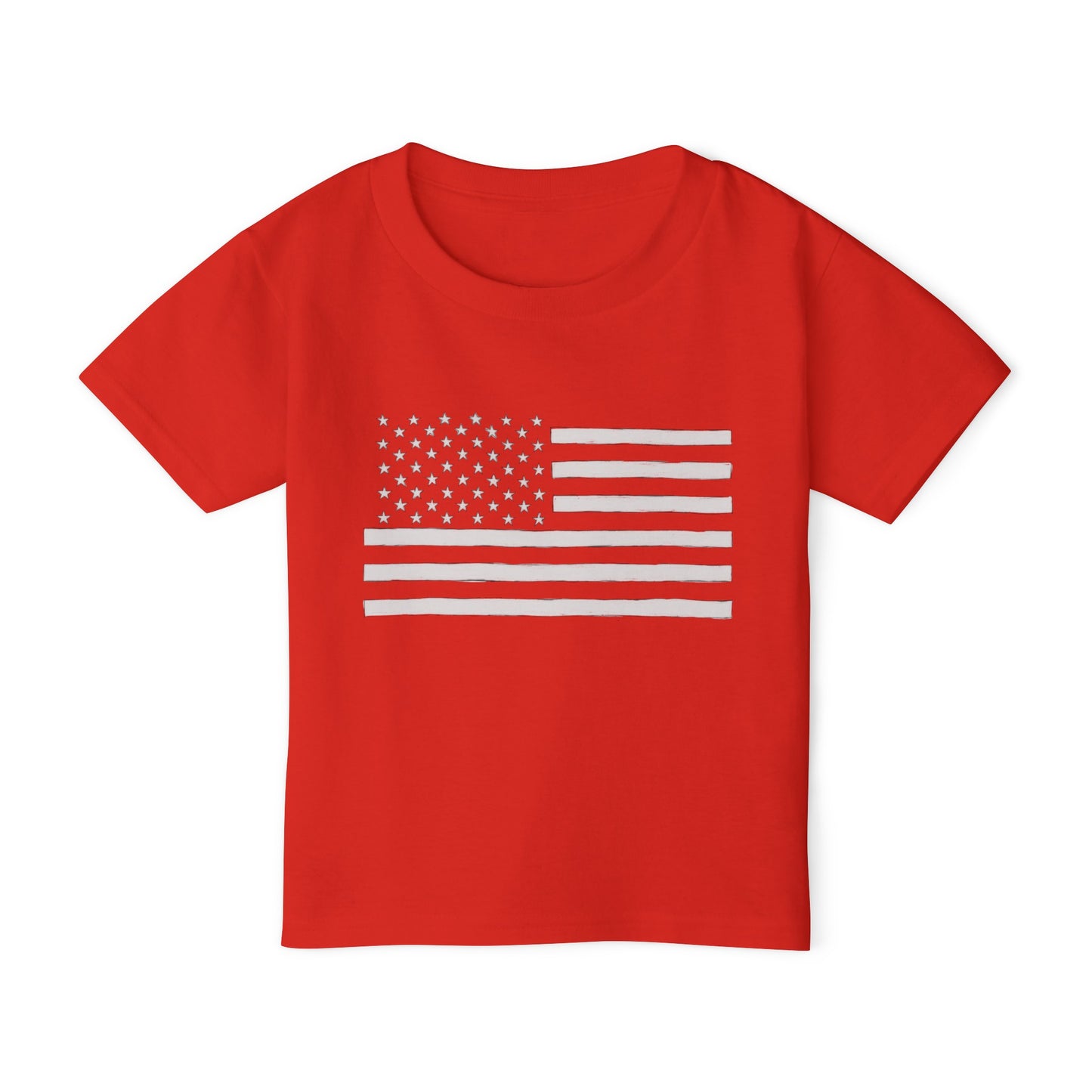 Hand Drawn American Flag Illustration Heavy Cotton™ Toddler T-shirt