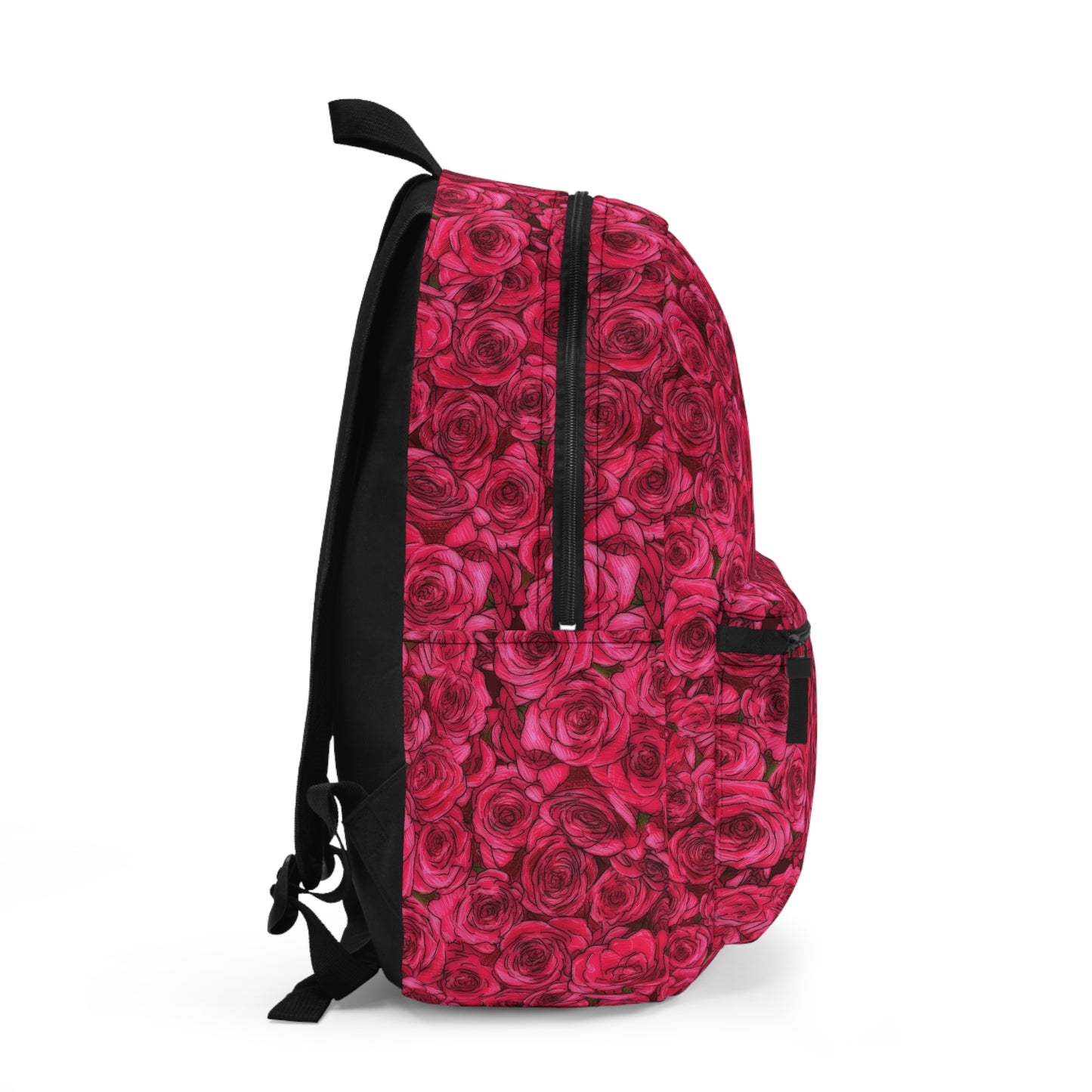 Rose School Bag Flower Lover Valentines Day Gift Ideas for Her Red Backpack