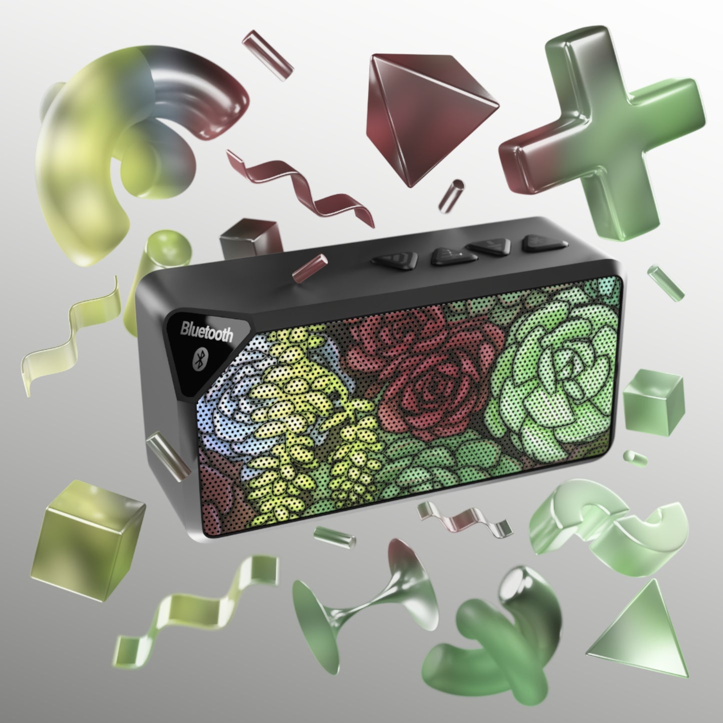 Succulent Pattern Jabba Bluetooth Speaker
