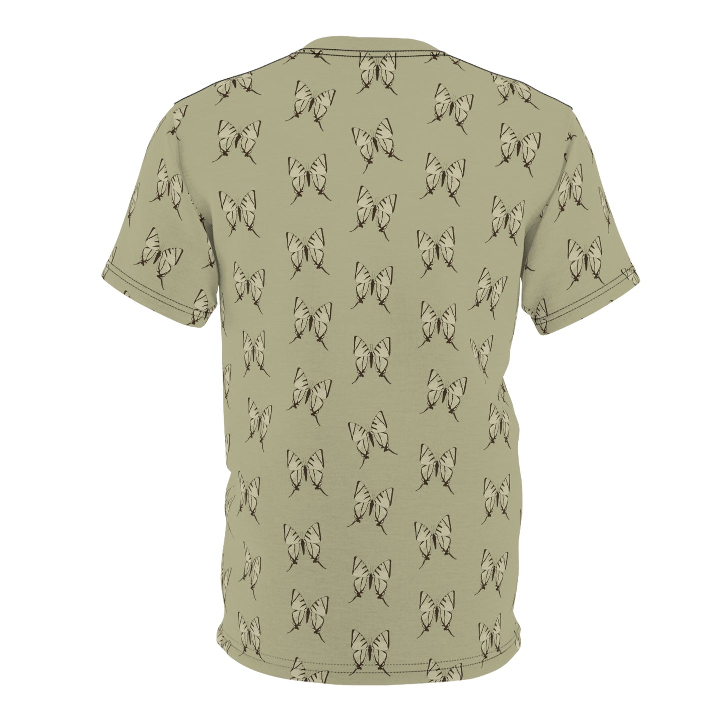 Butterfly Khaki Unisex Cut & Sew Tee