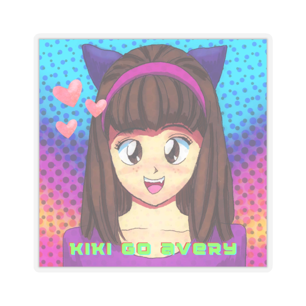 Kiki Go Avery - Kiss-Cut Stickers