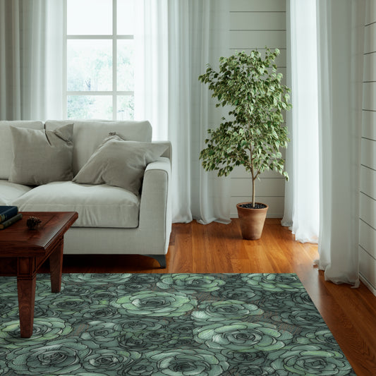 Succulent Pattern Dornier Rug