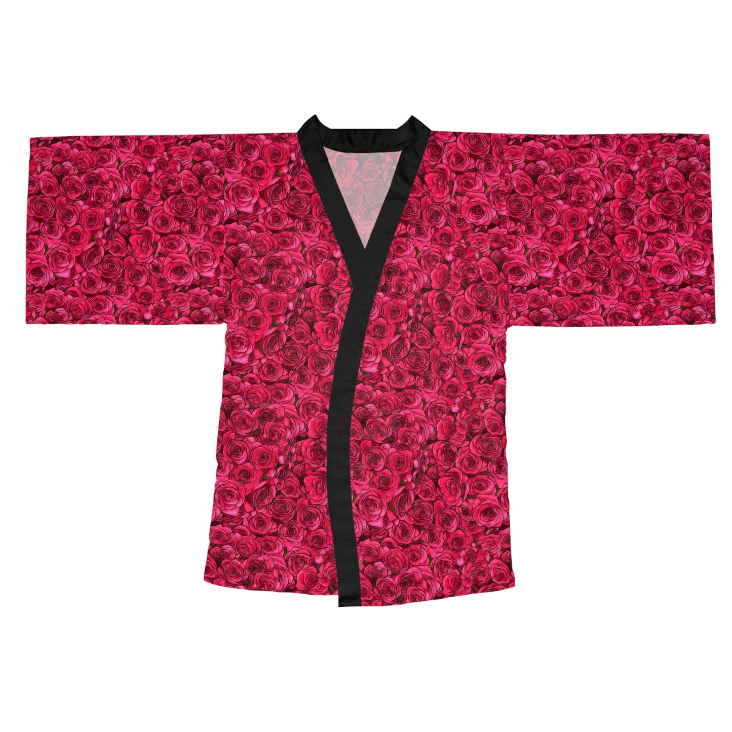 Rose Long Sleeve Kimono Robe (AOP)