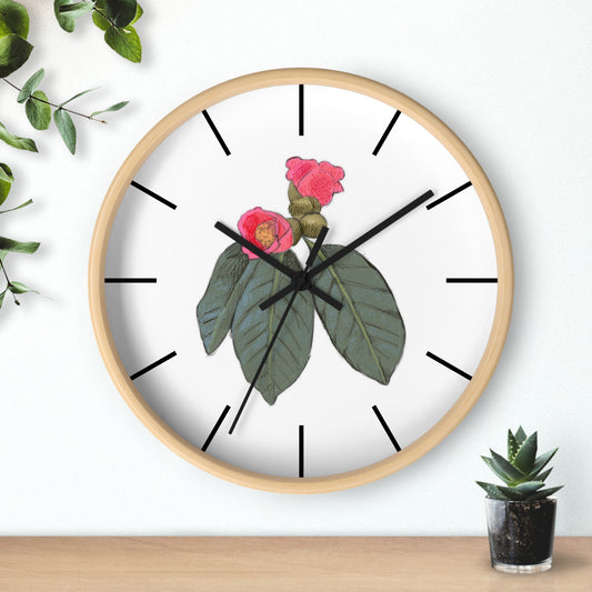 Tree Flower Wall Clock