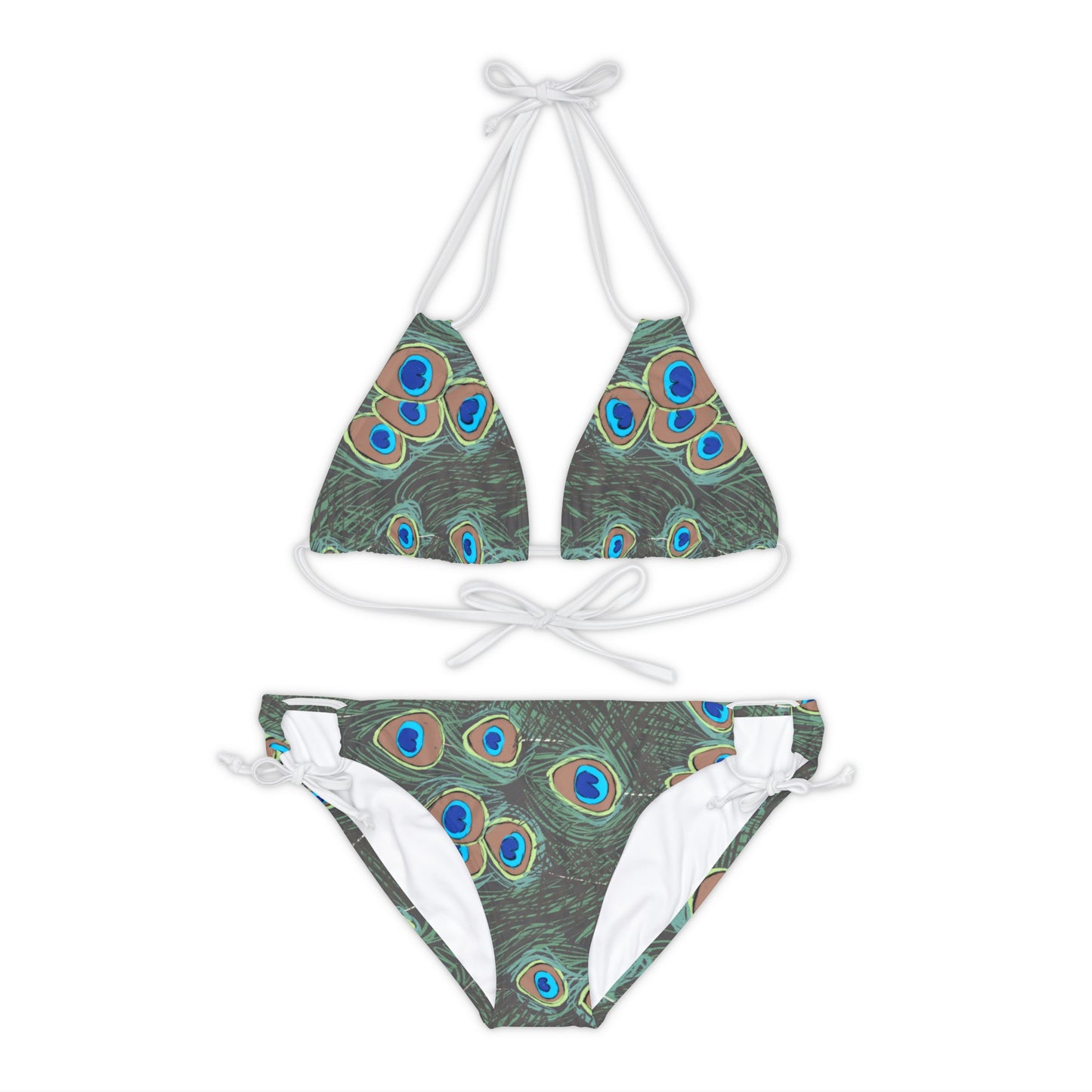 Peacock Strappy Bikini Set