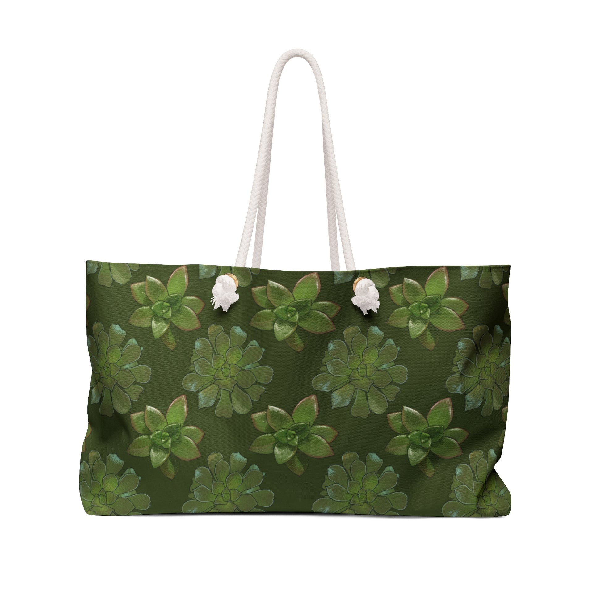 succulent tote bag Succulent Succulents Weekender Bag – Los Angeles Mercantile