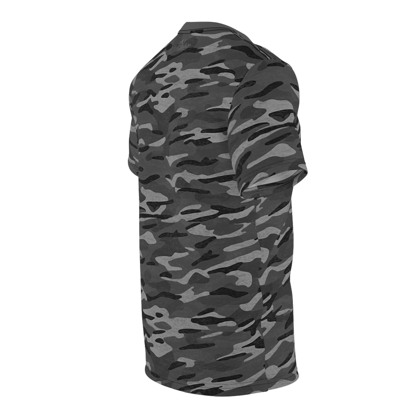 Stripe Camo Dark Grey Unisex Cut & Sew Tee
