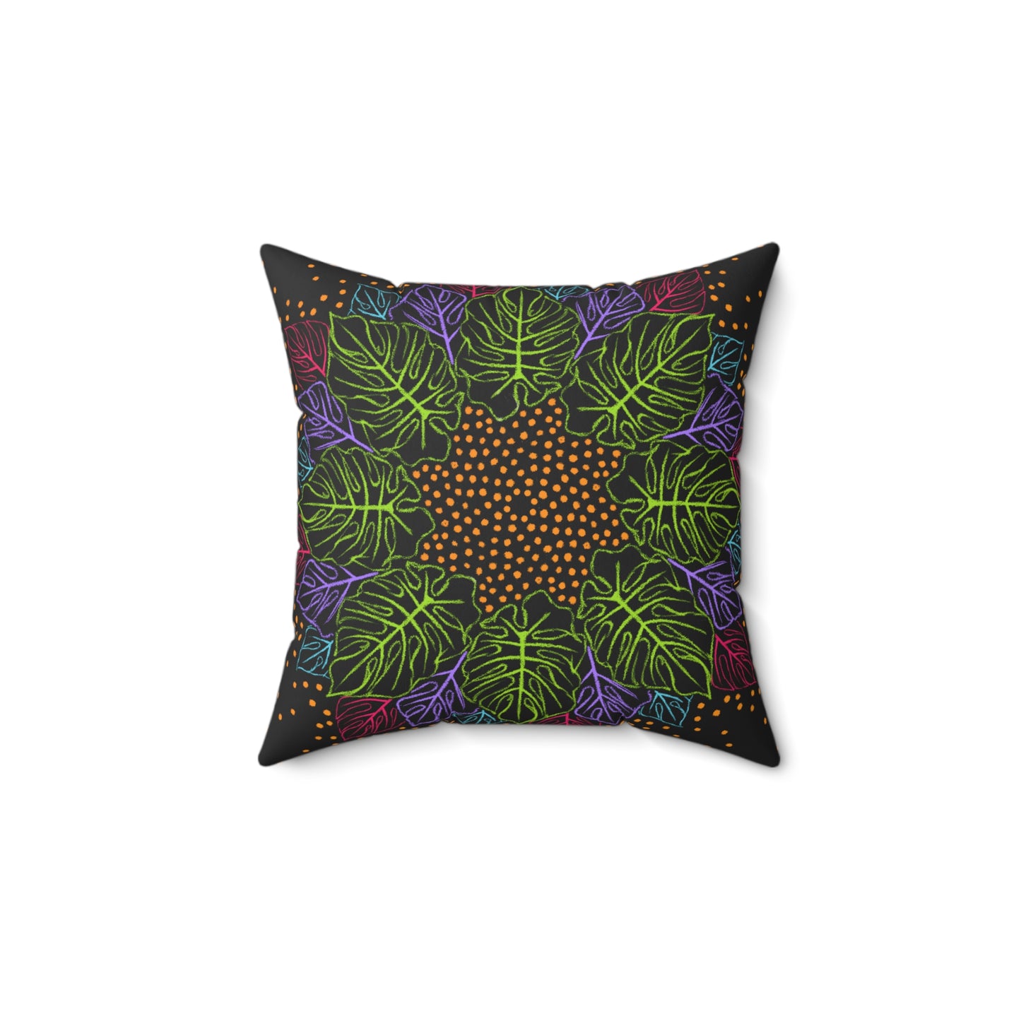 Monstera - Spun Polyester Square Pillow