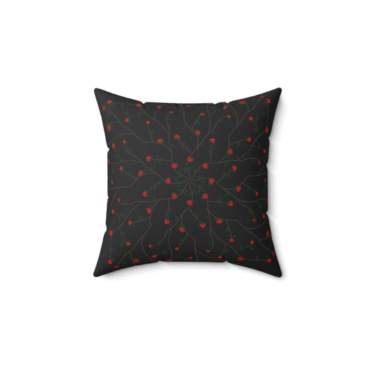 Rose - Spun Polyester Square Pillow