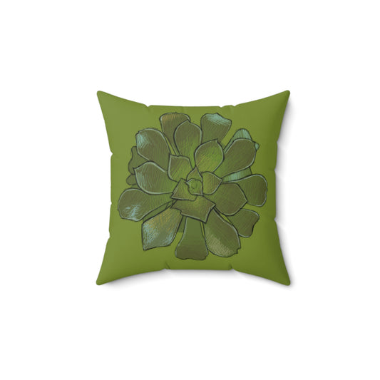 Succulent - Spun Polyester Square Pillow