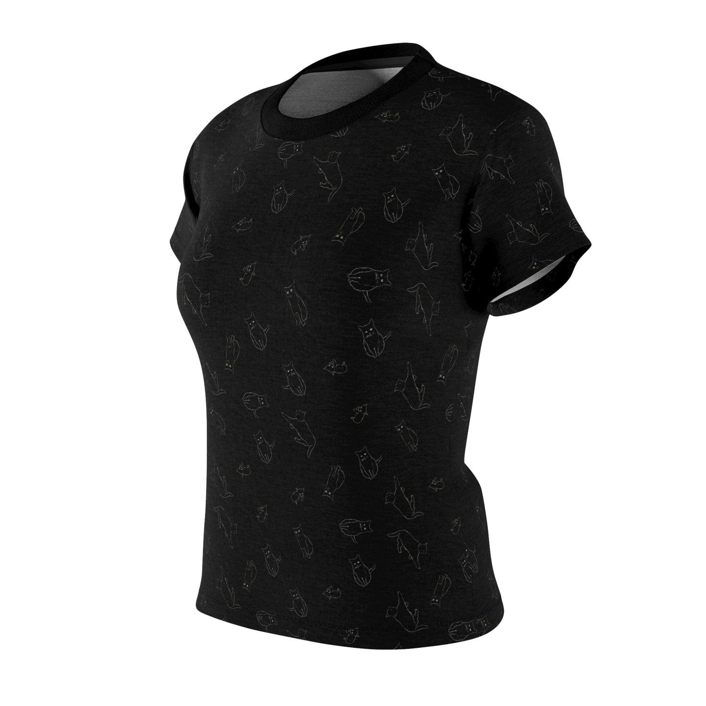 Black Cat Women's Cut & Sew Tee