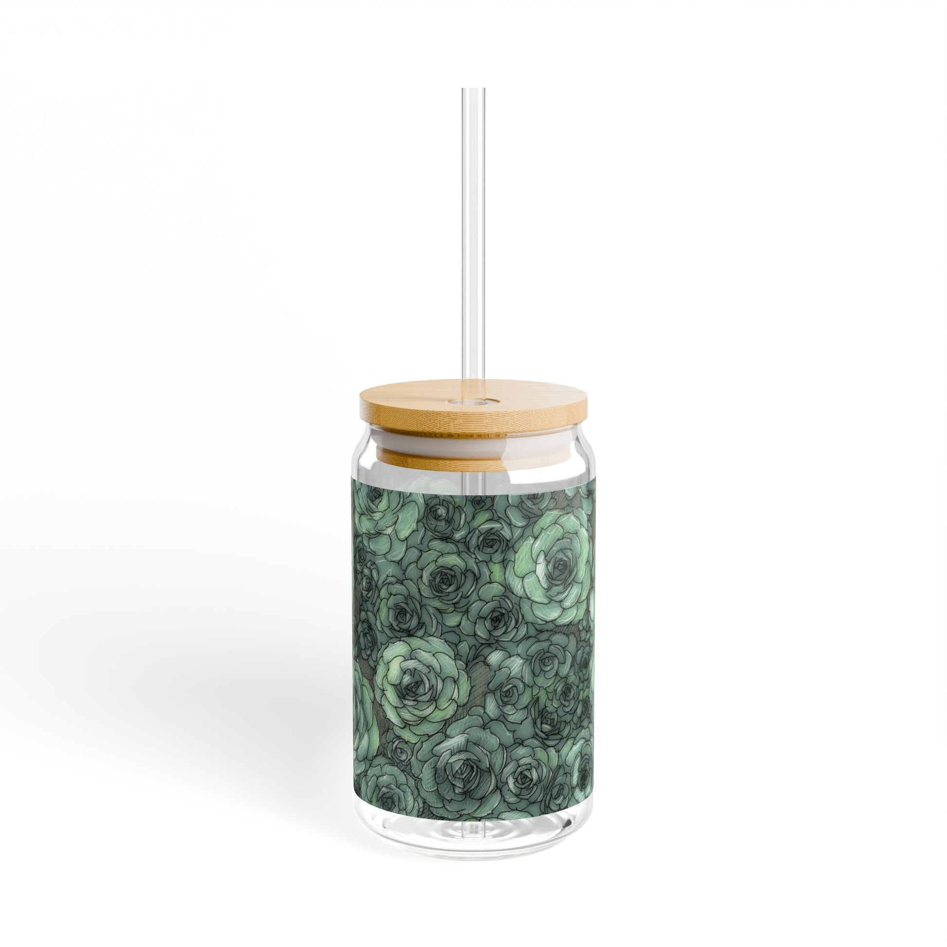 succulent sipper near me Succulent Pattern Sipper Glass, 16oz – Los Angeles Mercantile