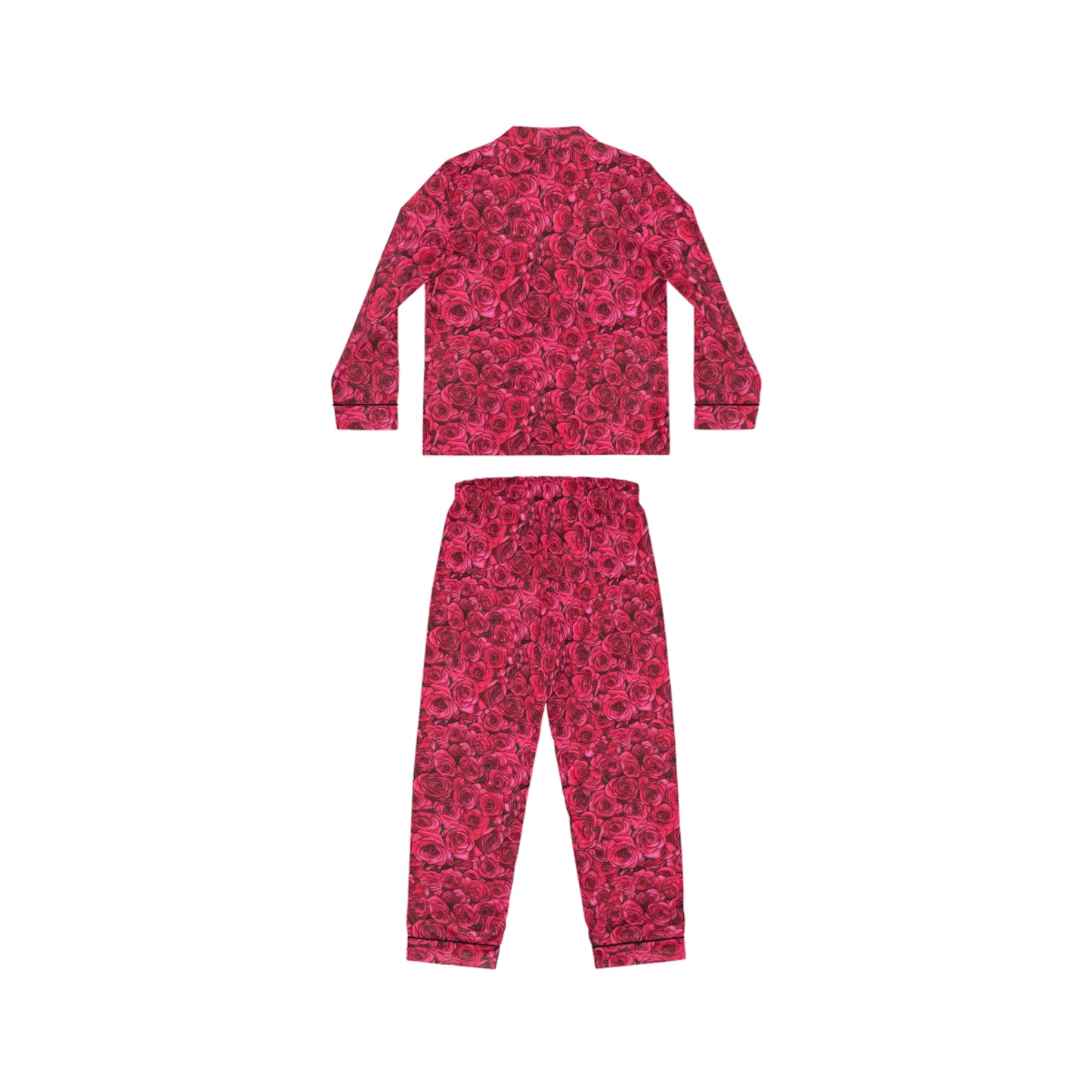 Rose Women's Satin Pajamas (AOP)