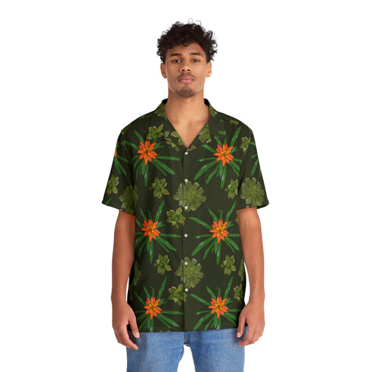 Succulent Houseplant Men's Hawaiian Shirt
