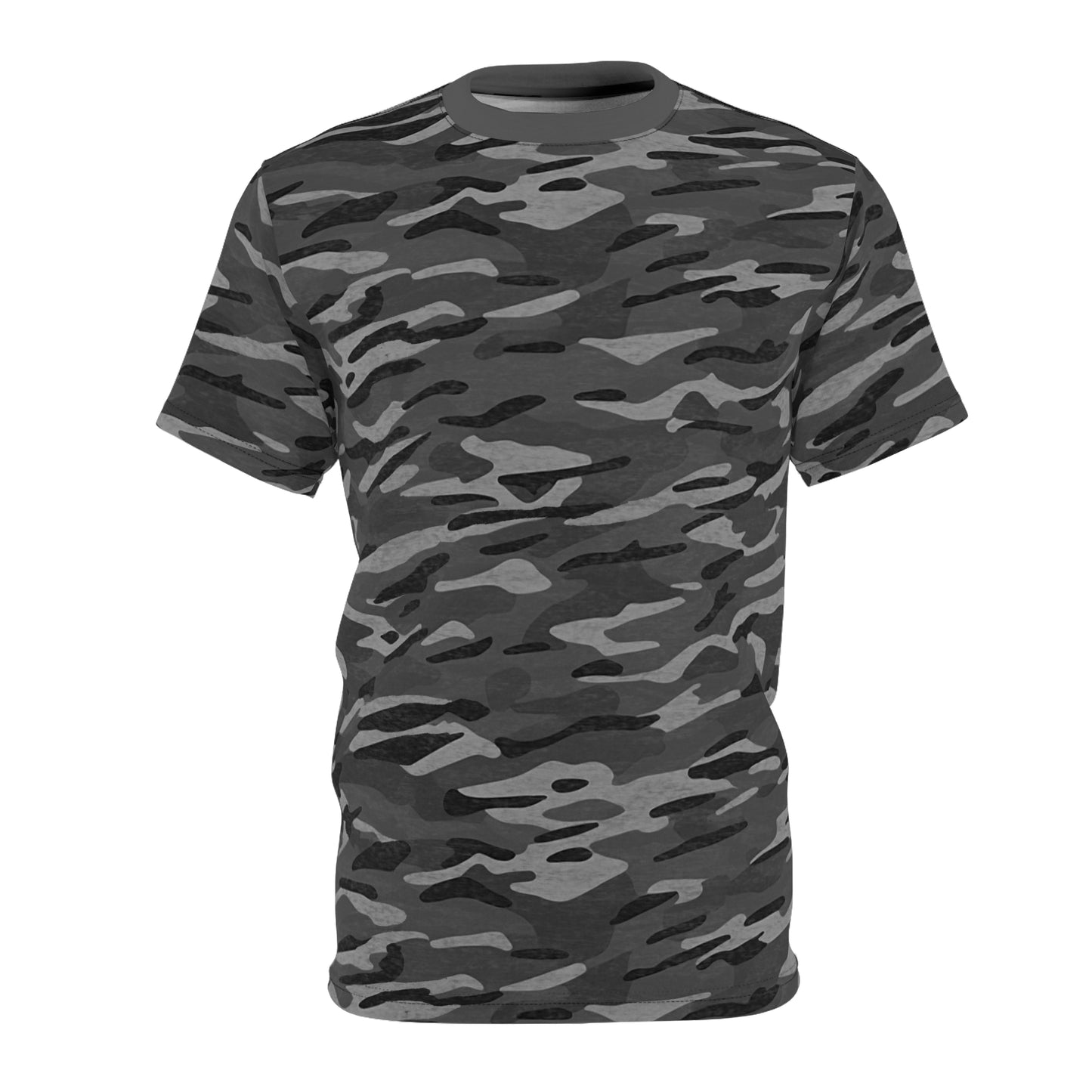 Stripe Camo Dark Grey Unisex Cut & Sew Tee