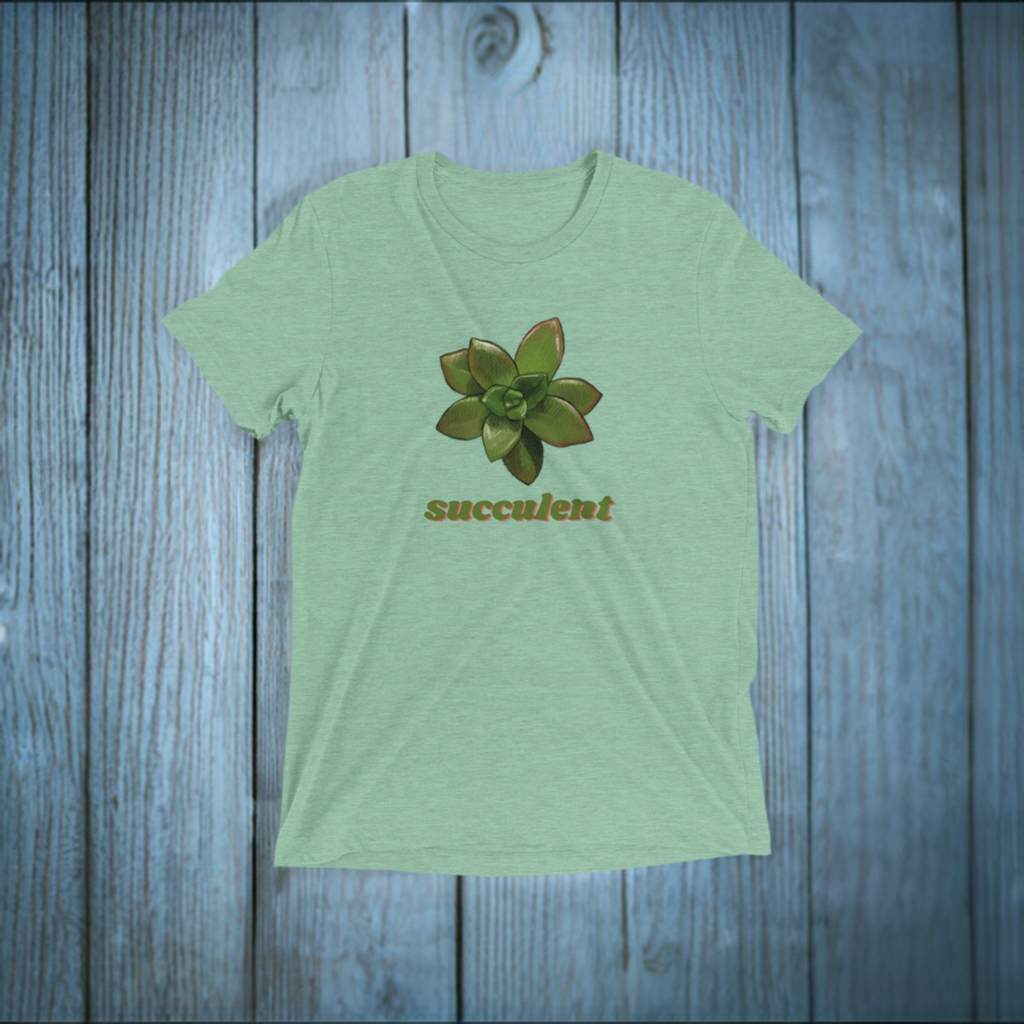 Succulent Shirt - Triblend Unisex Crewneck T-shirt