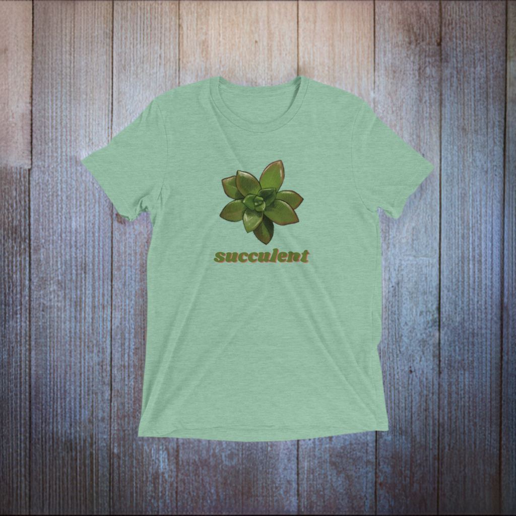 Succulent Shirt - Triblend Unisex Crewneck T-shirt
