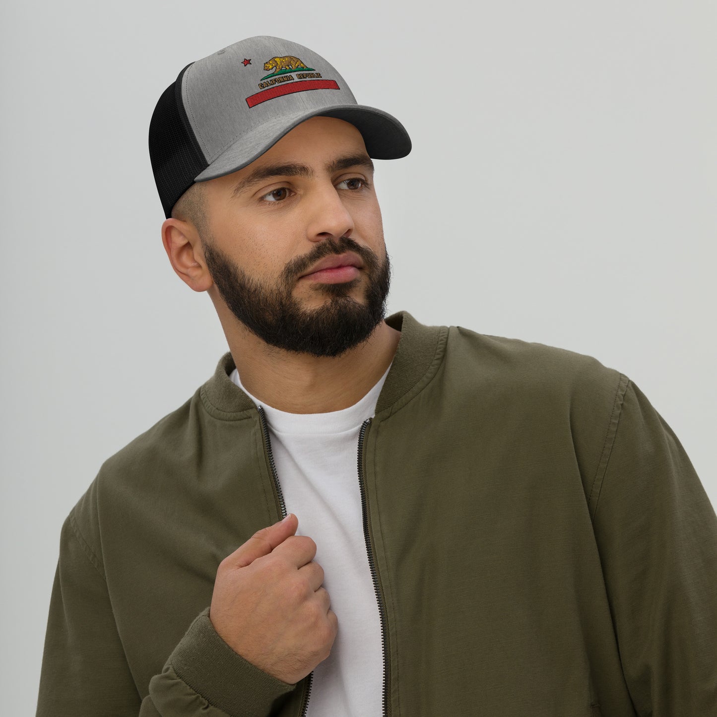 California Republic Flag Trucker Cap