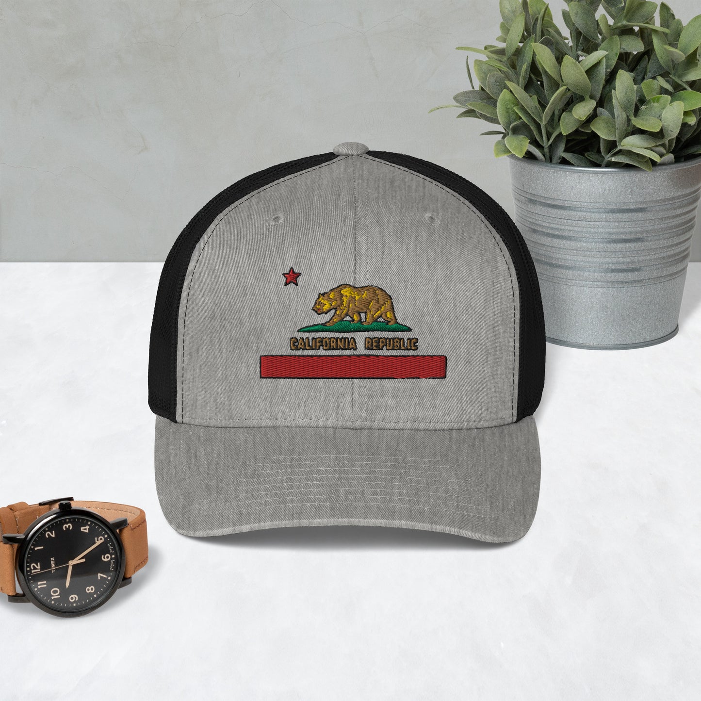 California Republic Flag Trucker Cap
